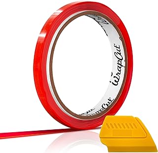 VViViD Wrap Cut 32ft (10M) Vinyl Wrap Edge Cutting Detailer Tape Including Yellow Detailer Squeegee