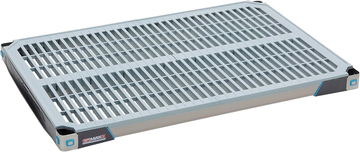 MetroMax i MX1836G Plastic Industrial Shelf with Grid Mat, 18" x 36"