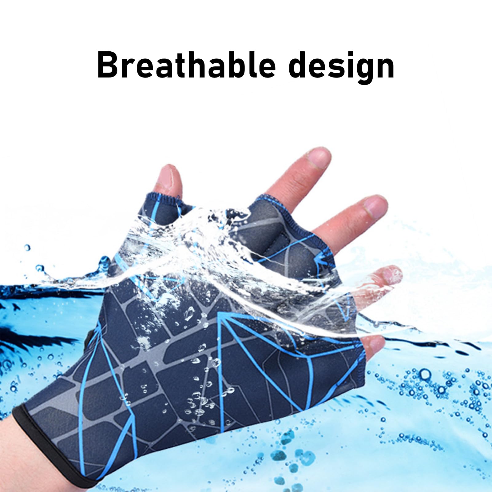 CHENZILIN Effective Swim Training Gear Water Aerobics Webbed Gloves Adjustable Swimming Gloves for Adult Pool Water Activity Use