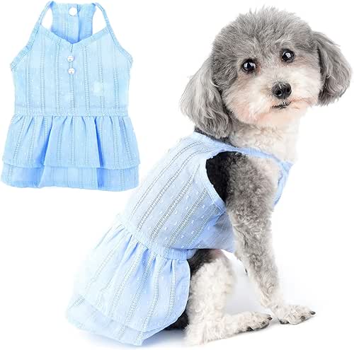 Zunea Summer Dog Dresses for Small Dogs Girl Camisole Puppy