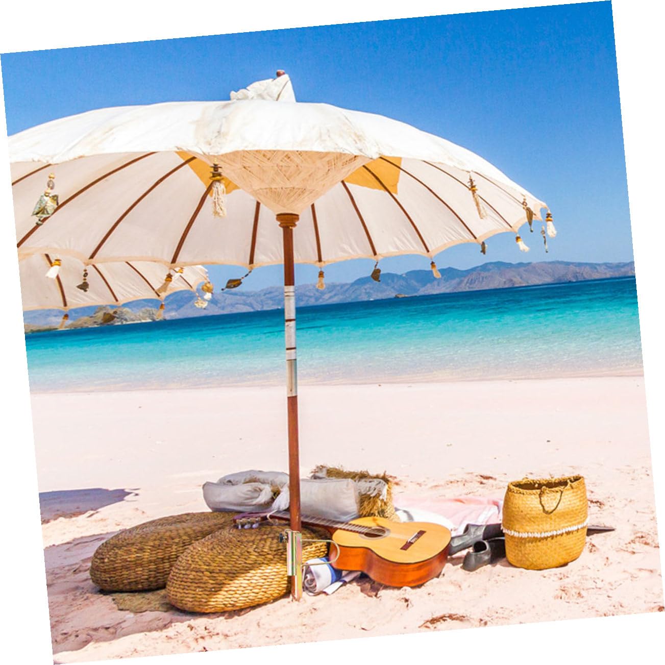 Soporte para Sombrilla de Playa, Ancla de Arena, 2 Piezas de Hierro