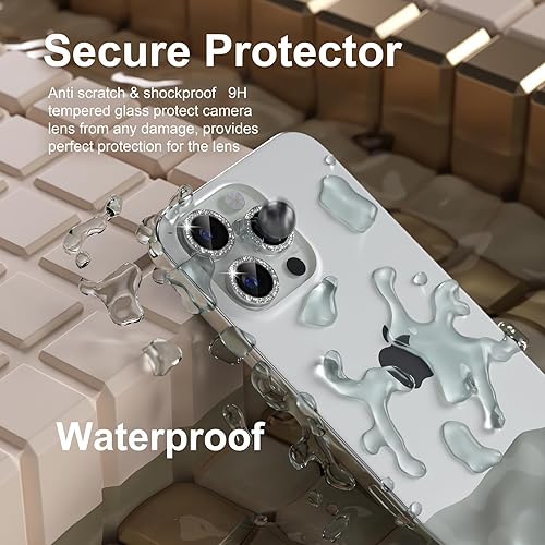 Miniatura 47 de Misea [3+1] Protector de lente de cámara para iPhone 14 Pro/iPhone 14 Pro Max, protector de pantalla de vidrio templado 9H, protector de pantalla