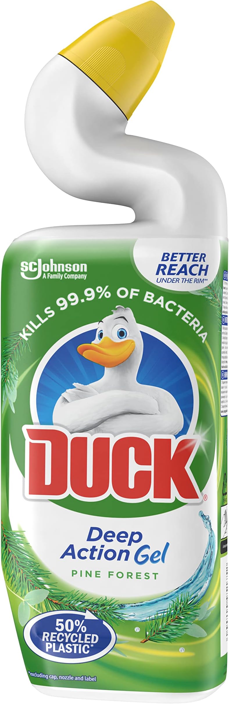 Deep Action Gel Toilet Cleaner Liquid, Removes Limescale, Long Lasting Fragrance, Pine Forest, 750ml