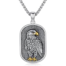 CUOKA MIRACLE Animal Necklace Men S925 Sterling Silver 3D Animal Necklaces For Men