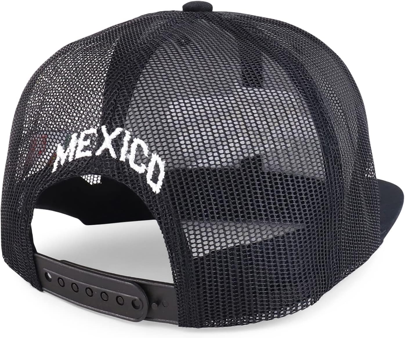 Trendy Apparel Shop XXL Hecho En Mexico Eagle 3D Embroidered Flatbill Snapback Mesh Cap - Image 3