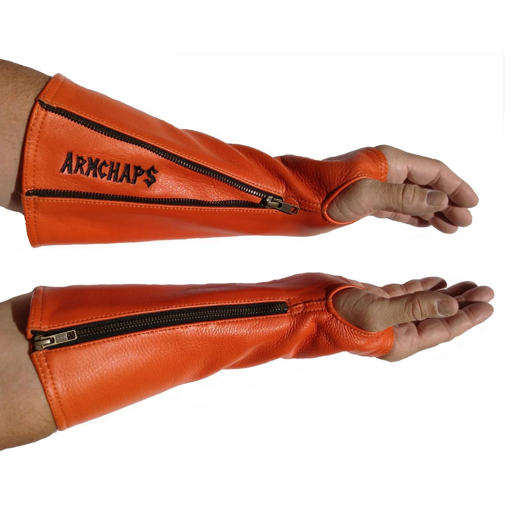 つ—様 Opium Waxed Zip Arm Covers Amazon.com: Arm Chaps Leather Protective Sleeves Arm Guard