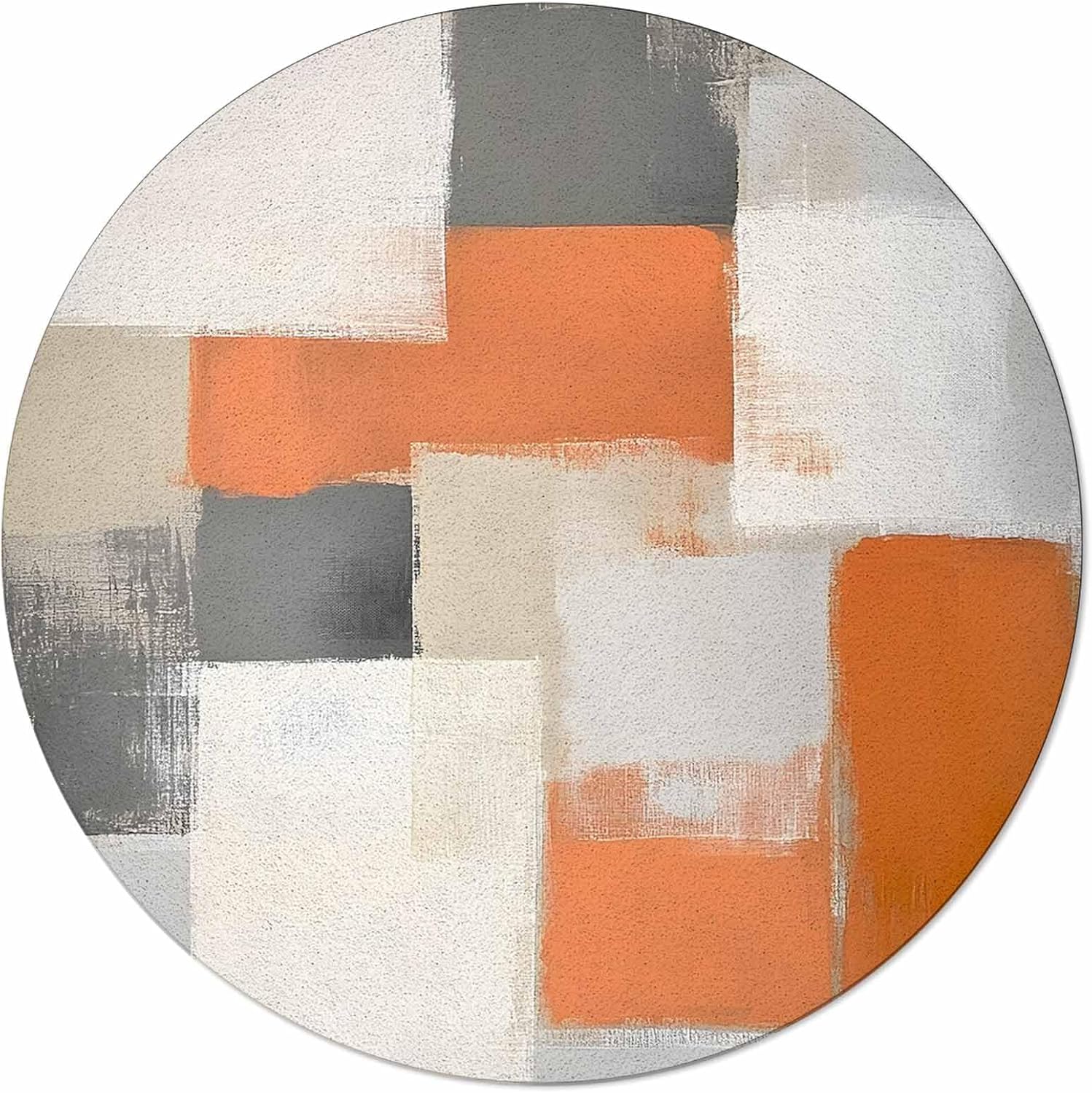 abstract shag area rug, 4ft modern style color blocks shaggy carpet nursery rug for bedroom living room home decor 4ft=48inch abstarct