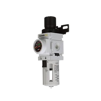 PneumaticPlus PPP2-N02BG Air Filter Regulator Combo 1/4 NPT, 5 Micron