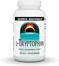 Source Naturals L-Tryptophan, for Mood, Relaxation, and Sleep*, 500mg - 120 Capsules