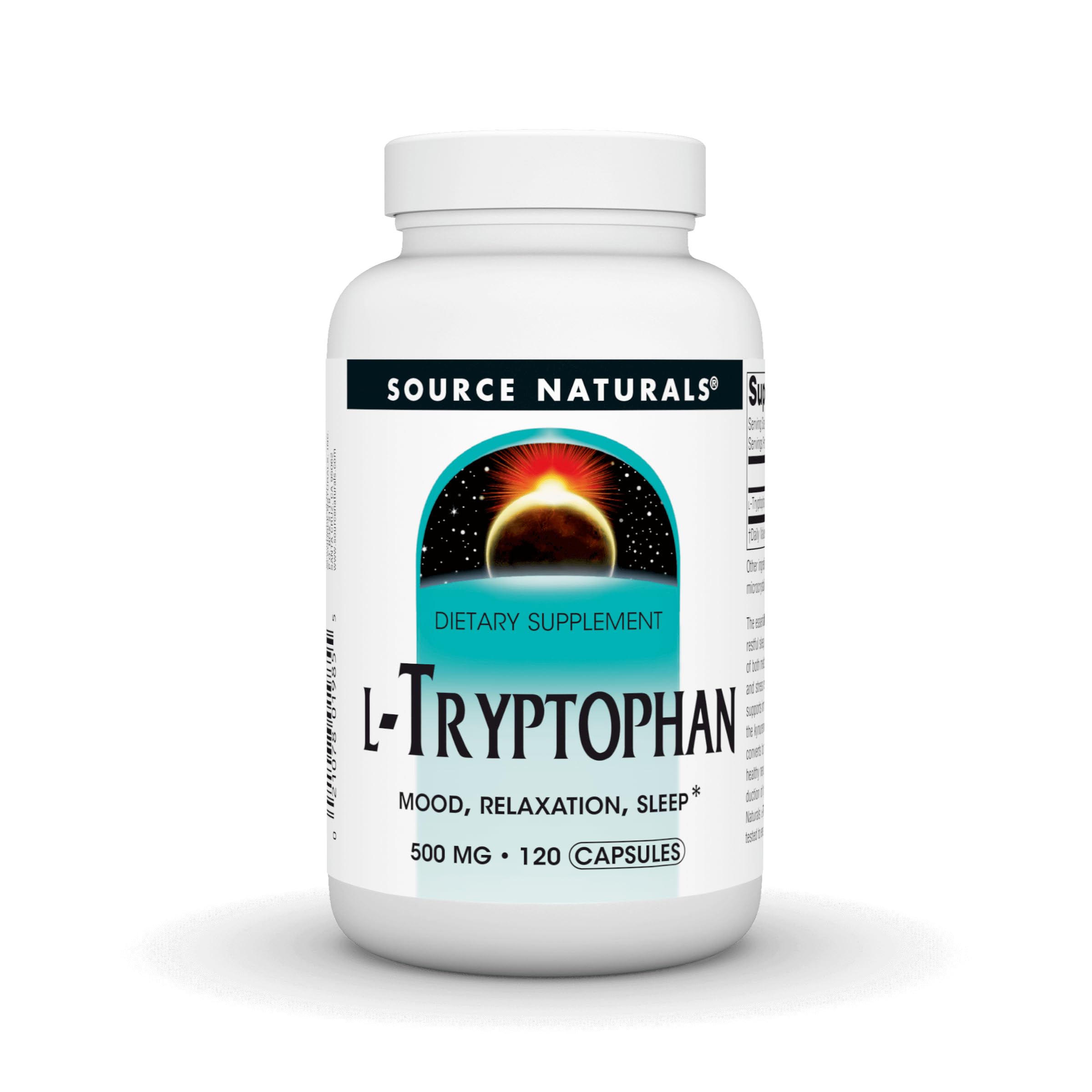 Source Naturals L-Tryptophan 500mg 1/120 Capsules AD