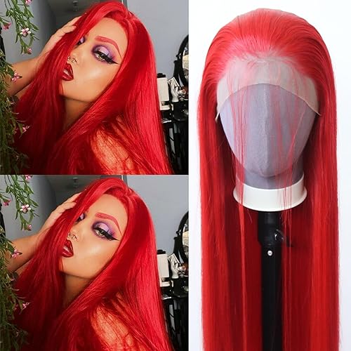 Red Wig Long Straight