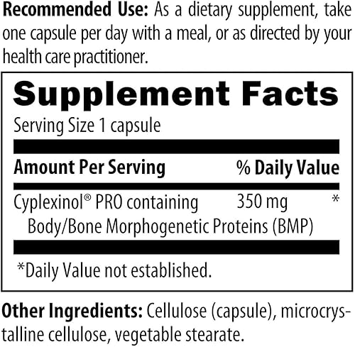 Miniatura 4 de designs for health TRF 350 - Proteína de ciplexinol + complejo de colágeno con proteína morfogénica ósea - Suplemento de apoyo óseo para hombres +