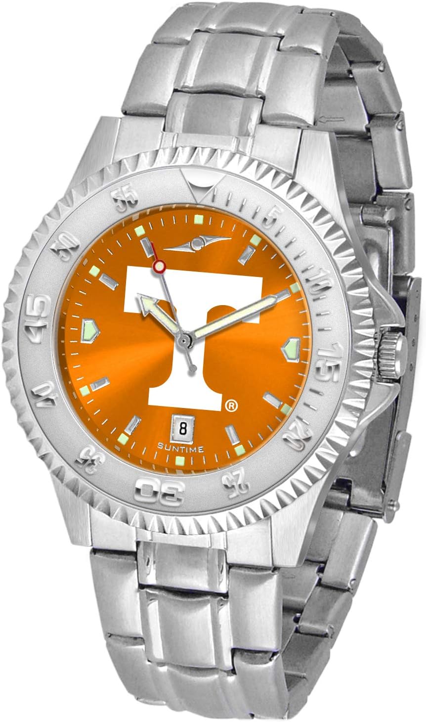 SunTime Men's Competitor 40mm Quartz Watch, 20mm Stainless Steel Strap, Anochrome Dial