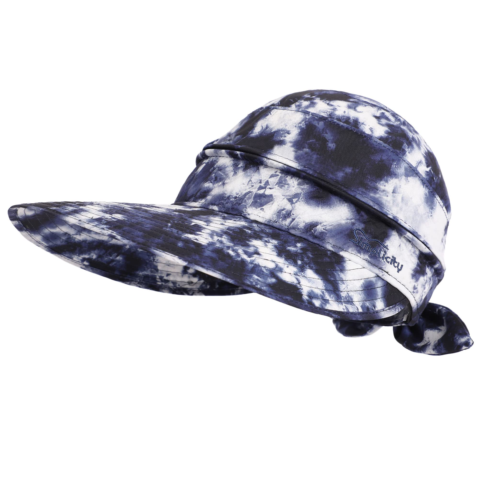 Simplicity Hats for Women UPF 50+ UV Sun Protective Convertible Beach Visor Hat