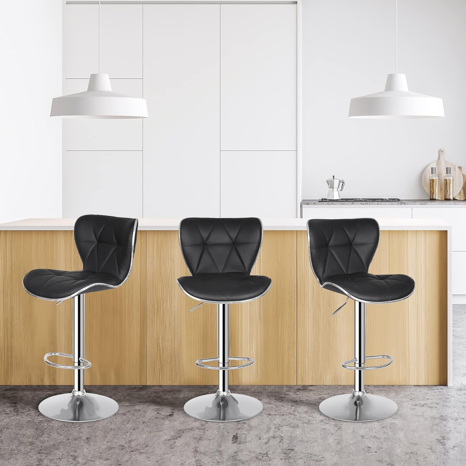 Lewisルイス 4脚セットAir Rhizome カウンターチェアホワイト