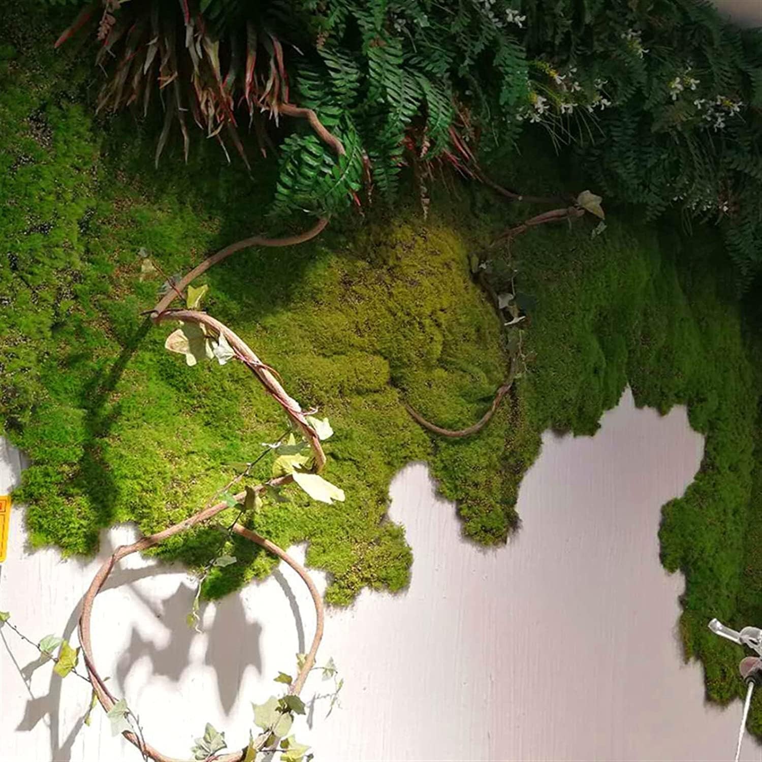 CghhDY Fake Moss Wall Artificial Moss Grass Mats Indoor Outdoor Decor Realistic Synthetic Fake Grass DIY Home Lawn Mini Garden Micro Landscape Decoration(N)