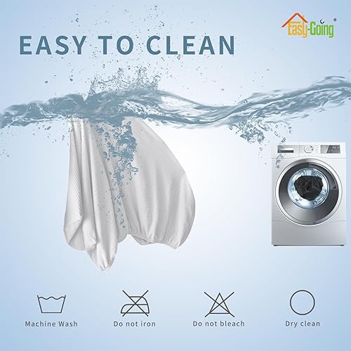 Vista 294 de Easy-Going - Funda de cojín elástica para sofá, funda de cojín protectora para asiento de sofá, suave, flexible con parte inferior elástica