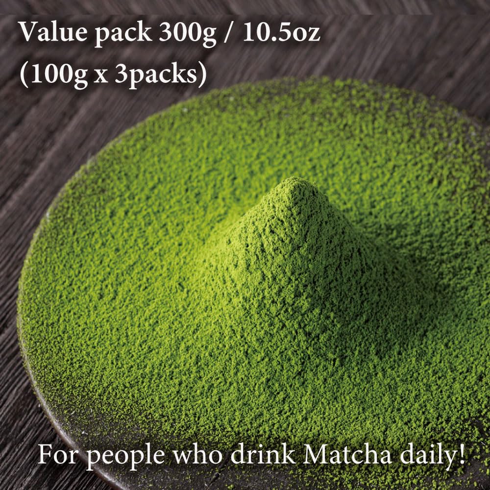 ORGANIC CEREMONIAL Matcha Green Tea Powder from Kagoshima JAPAN | Japanese Tea KIMIKURA | Matcha KIMIKURA (300g/10.5oz (100g x 3packs))