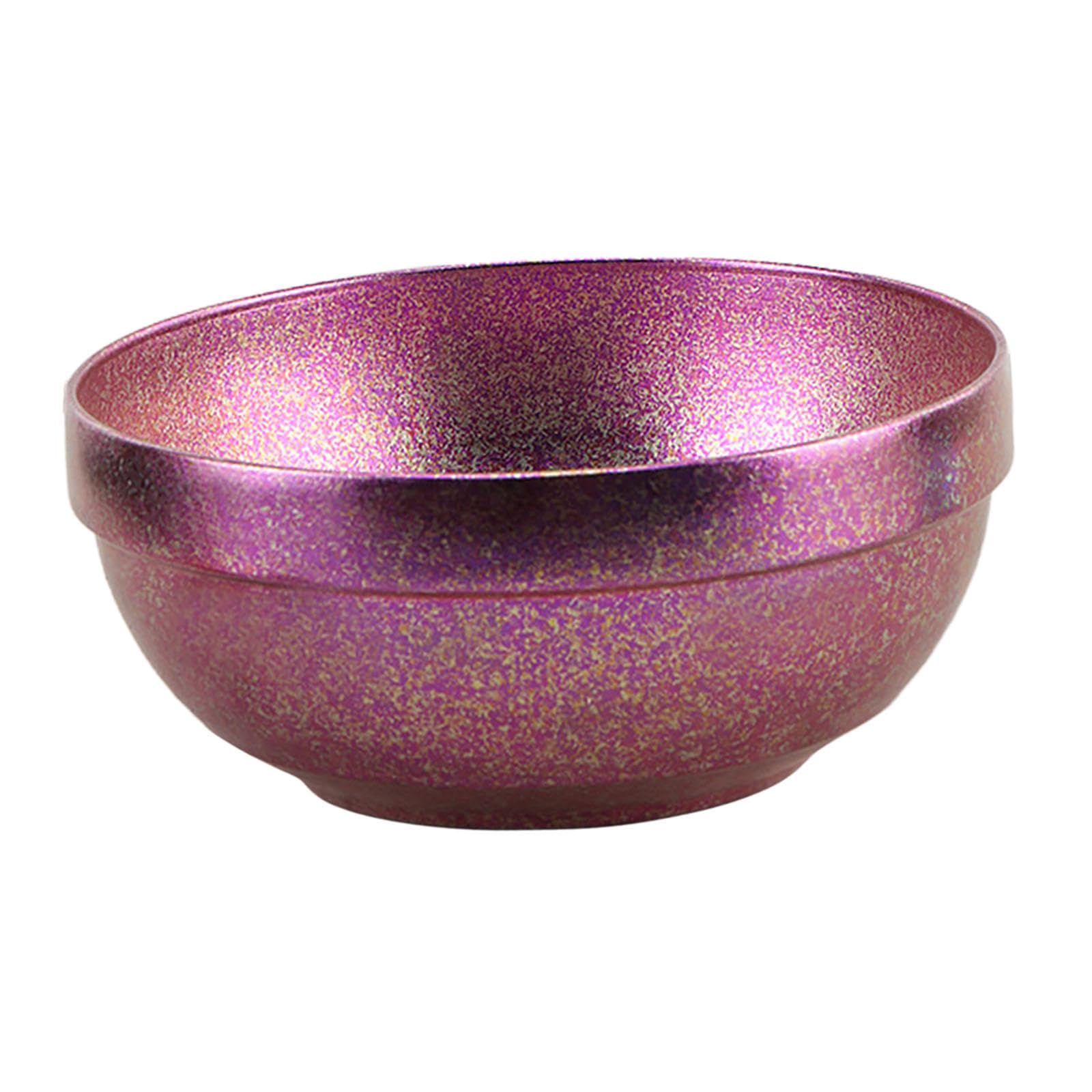 Qianly Titanium Bowl,Double Walled Metal Bowl,for Kids,Multipurpose,Food Bowl,Cookware,Tableware Rice Bowl Snacks Bowl for Hiking, Pink