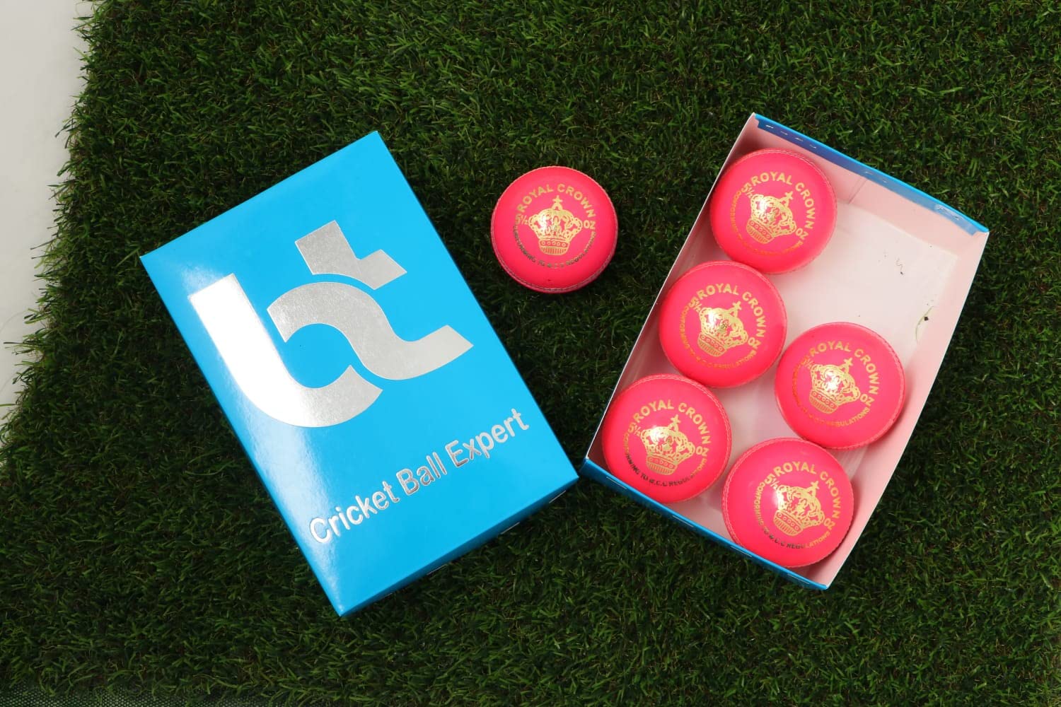 Pink Cricket Balls Pack of 6 - 4 Piece Set