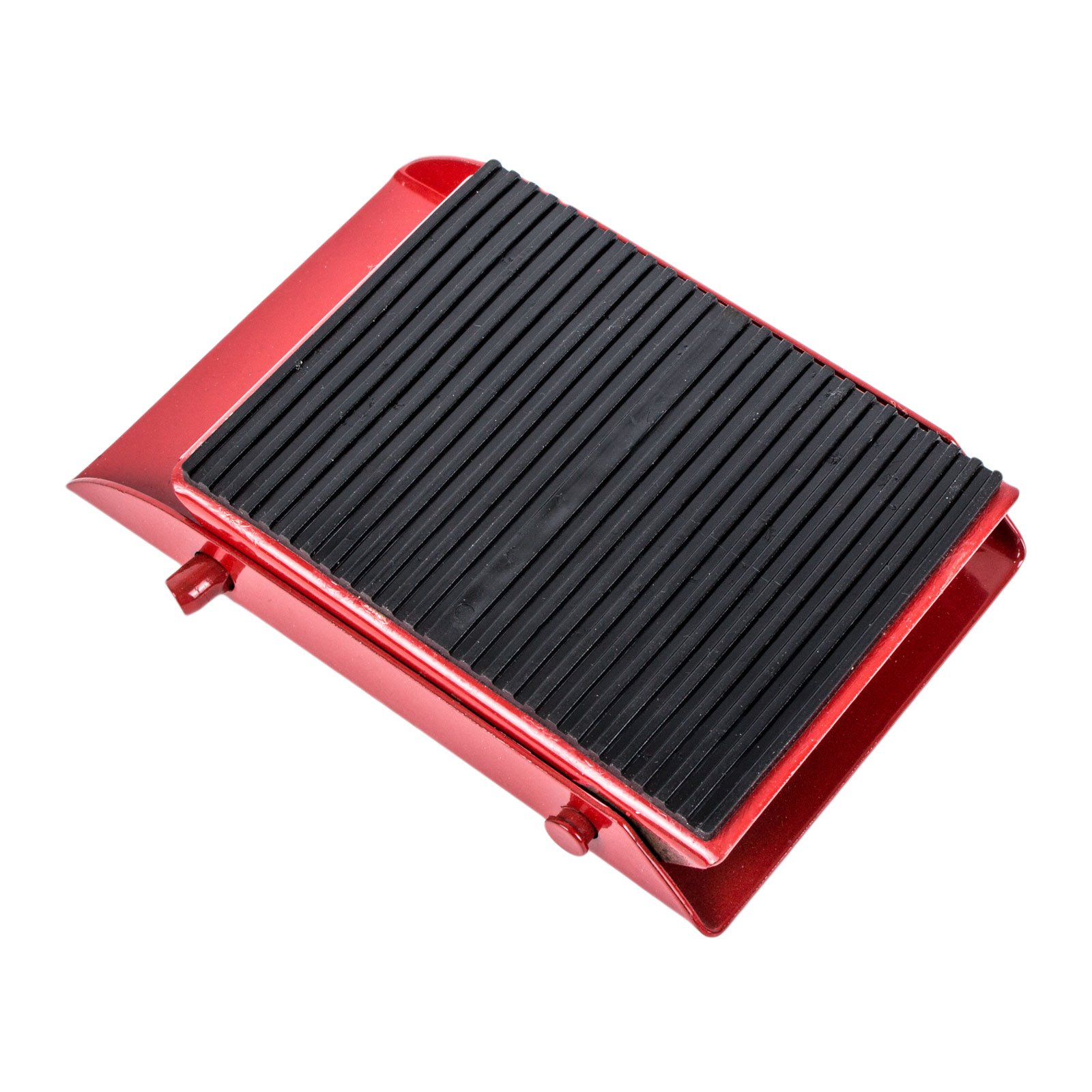 2 mini cunei bloccaruota, pieghevoli, 1000 kg di colore rosso