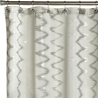 Lorraine Home Fashions Blaze Shower Curtain, 70 by 72-Inch, Platinum