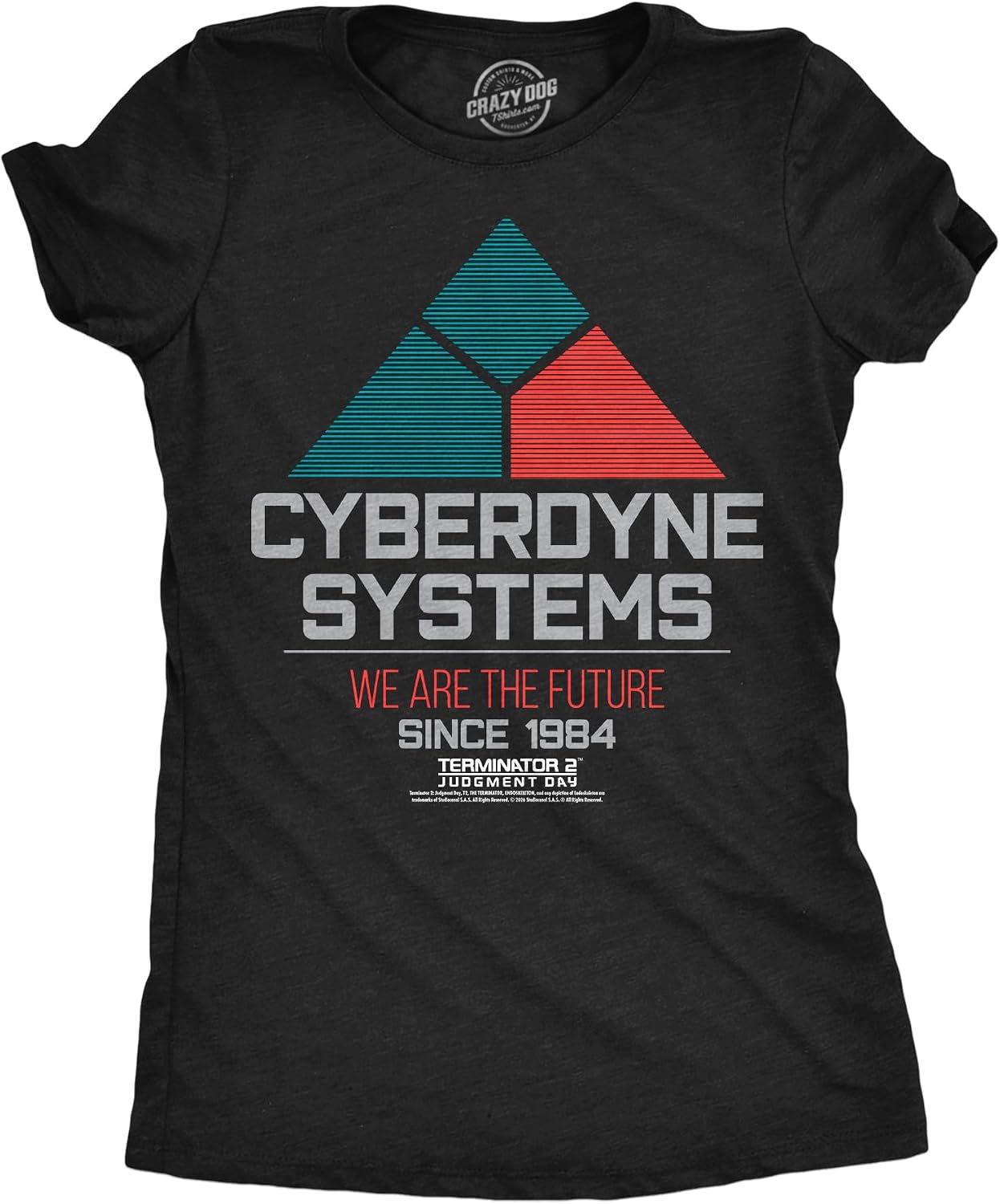 Womens Terminator 2 T-Shirt Cyberdyne Systems Since 1984 Tees