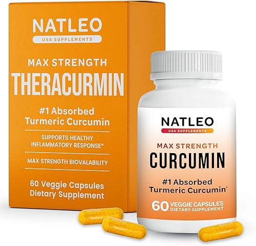 Theracurmin - Suplemento de curcumina de cúrcuma, 60 unidades, cúrcuma y curcumina de alta absorción, suplemento de apoyo para las articulaciones,