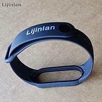 Vista 5 de Lijinlan Reemplazo compatible con correa MI Band 6, pulsera de silicona suave apta para Mi 6 Bands Tracker (negro)