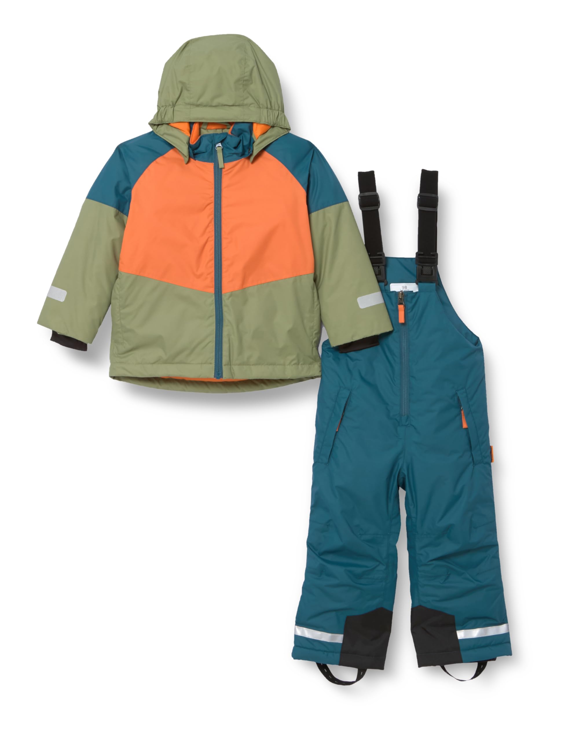 Playshoes Unisex zestaw śniegowy, kurtka zimowa, spodnie zimowe, kombinezon śniegowy, Petrol, 98