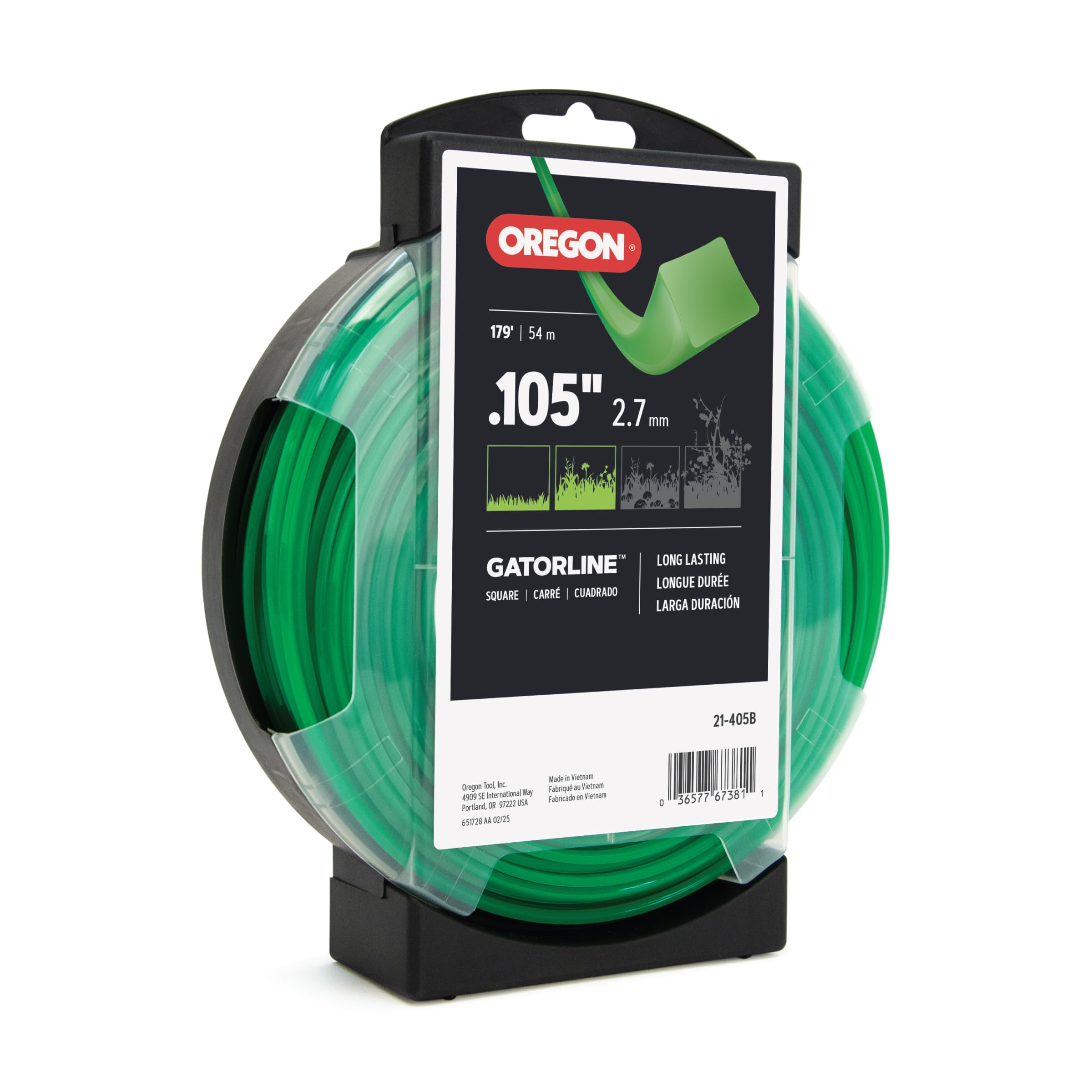 Fil de rechange carré Oregon Gatorline pour herbes hautes