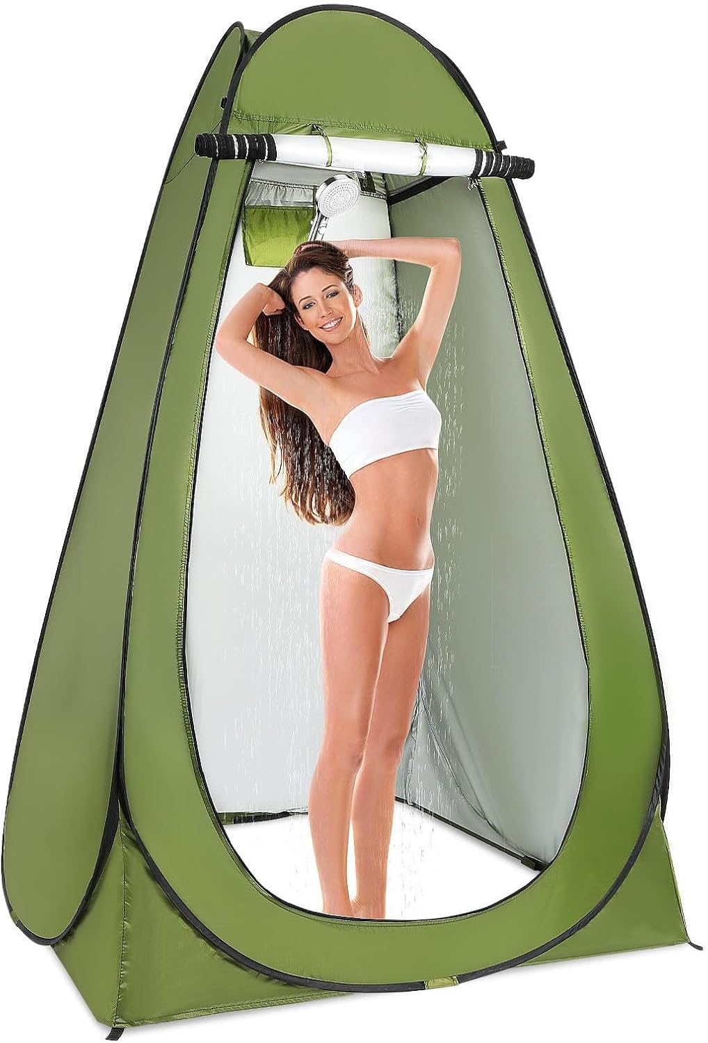 NUOBESTY Portable Camping Shower Tent Pop Up Privacy Changing Tent Camp Toilet Lightweight Waterproof Shelter for Travel and Hiking