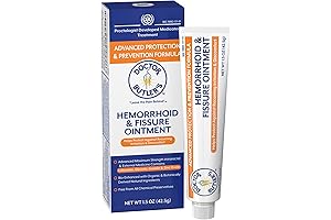 Doctor Butler's Advanced Hemorrhoid & Fissure Ointment, #1 Hemorrhoid Treatment, Extra Strength Formula, Fast Relief