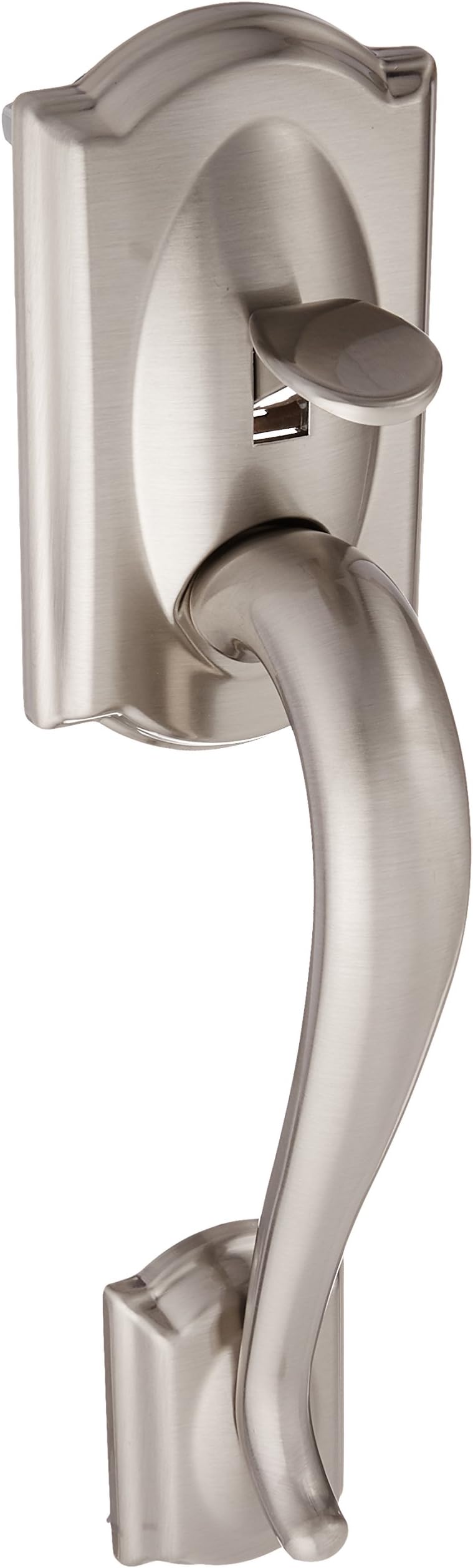 Camelot Handleset, Lower Half, with Accent Left-Handed Lever (Satin Nickel) FE285CAM619ACCLH