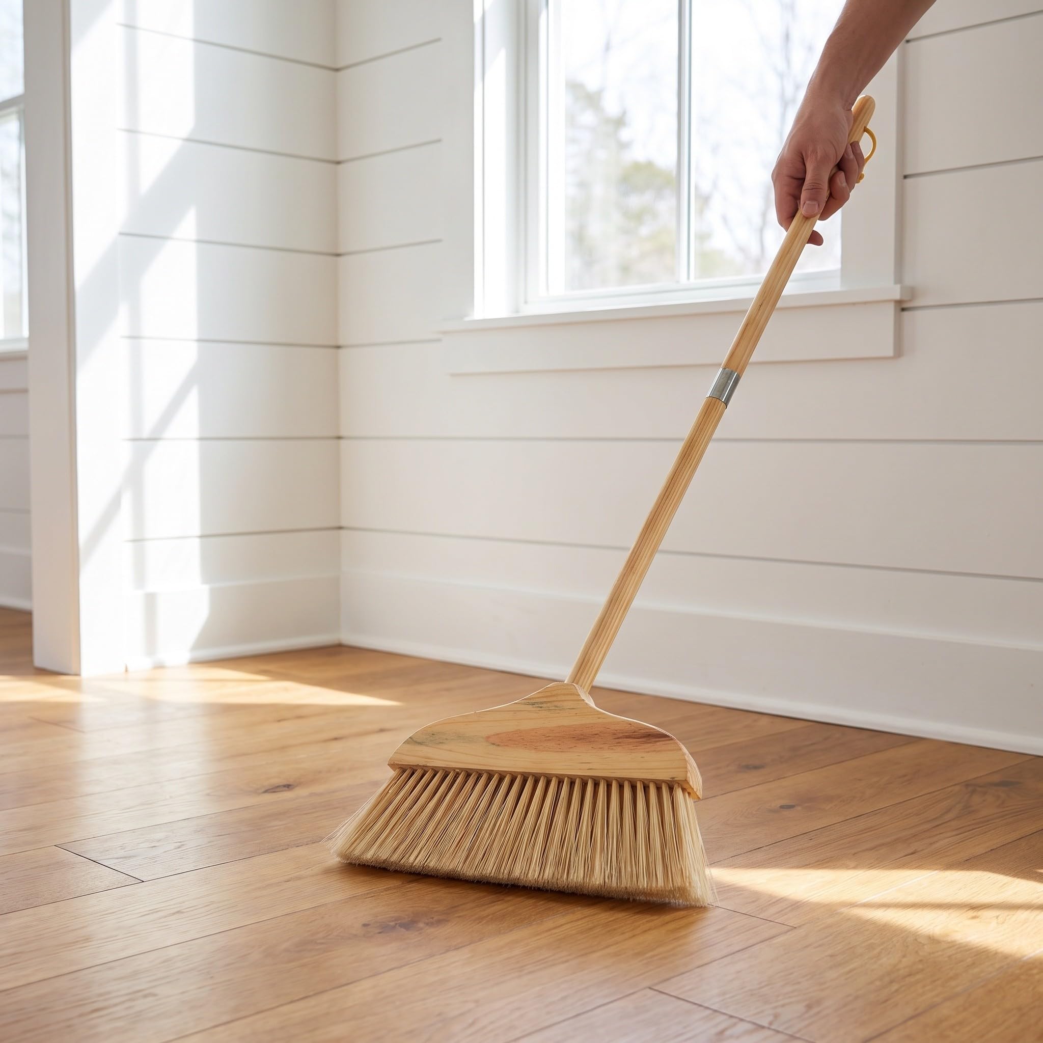 Didiseaon Scopa per pavimenti in legno con setole morbide, adatta per