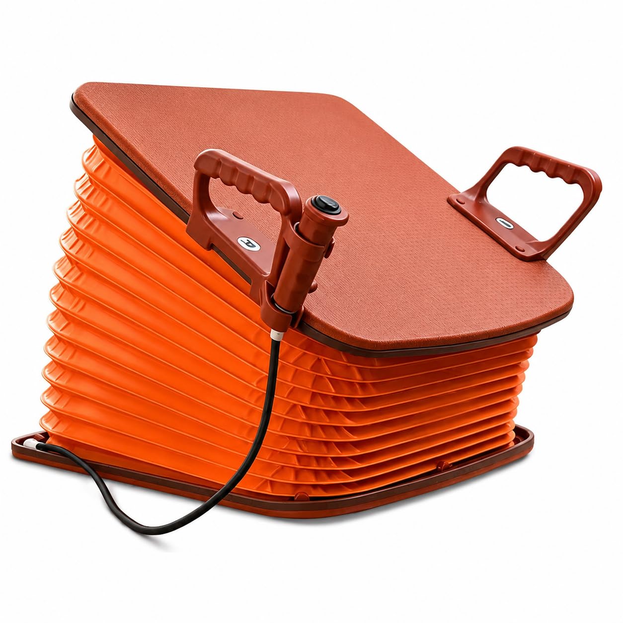 Cuscino Alzapersona Elettrico per Anziani, Alimentazione a Rete | Alzata 33 cm; angolo 34°; comando a una mano; doppie maniglie; superficie antiscivolo; portata 100 kg