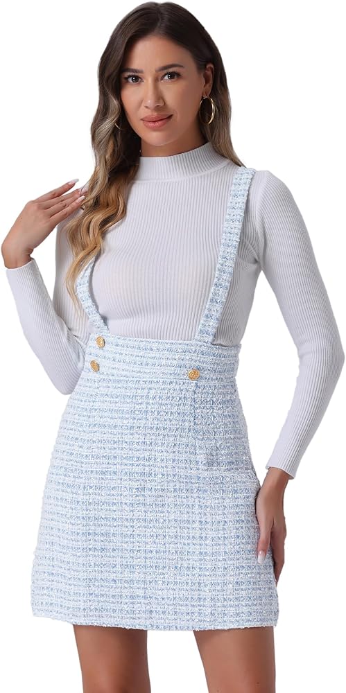 high waist suspender dress Ge Fuwen French Kendall suspender dress female high-end square neck pl –  Lee Nhi Boutique main image 0