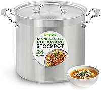 Vista 14 de NutriChef Olla de acero inoxidable de 12 cuartos de galón con tapa de acero inoxidable – Olla grande de grado alimenticio 18/8 resistente