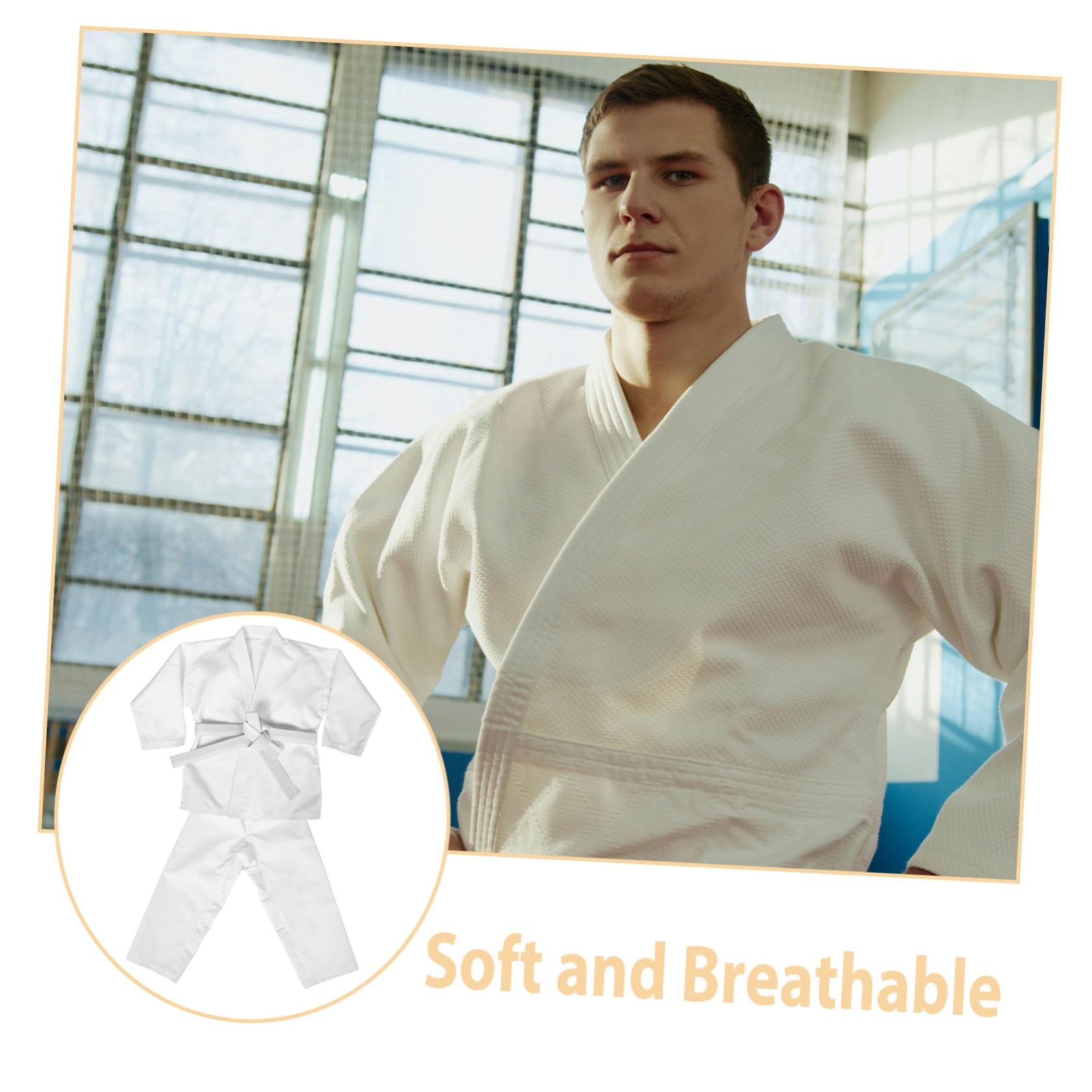 VALICLUD Uniforme De Kárate Jeet Kune Do Disfraz De Kárate Adulto Traje De Karate para Uniformes De Taekwondo Uniforme De Entrenamiento Estudiantil Poliéster