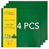 Classic Baseplates Building Plates for Building Bricks 100% Compatible with All Major Brands - Baseplate, 10