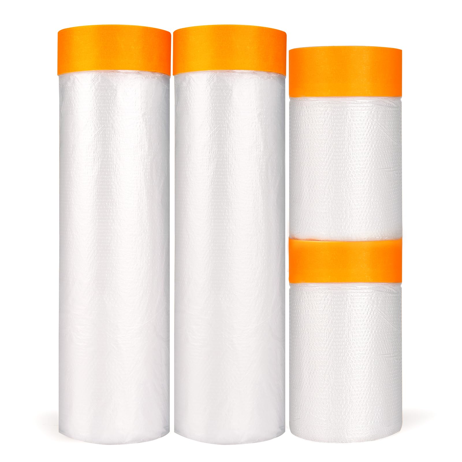 LLPT Tape and Drape Pre-Taped Masking Film, Orange, 55CM/140CM*20M