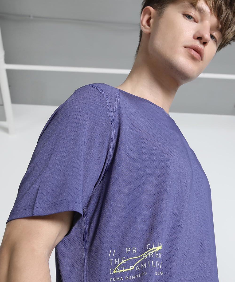 PUMA Mesh T-Shirt with Run Graphic for Men