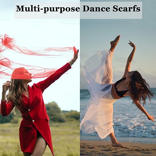 Miniatura 8 de Bufandas de baile para niños, 12 unidades, bufandas mejoradas para bebés, niños pequeños, niños – Bufanda cuadrada de movimiento de seda para bailar