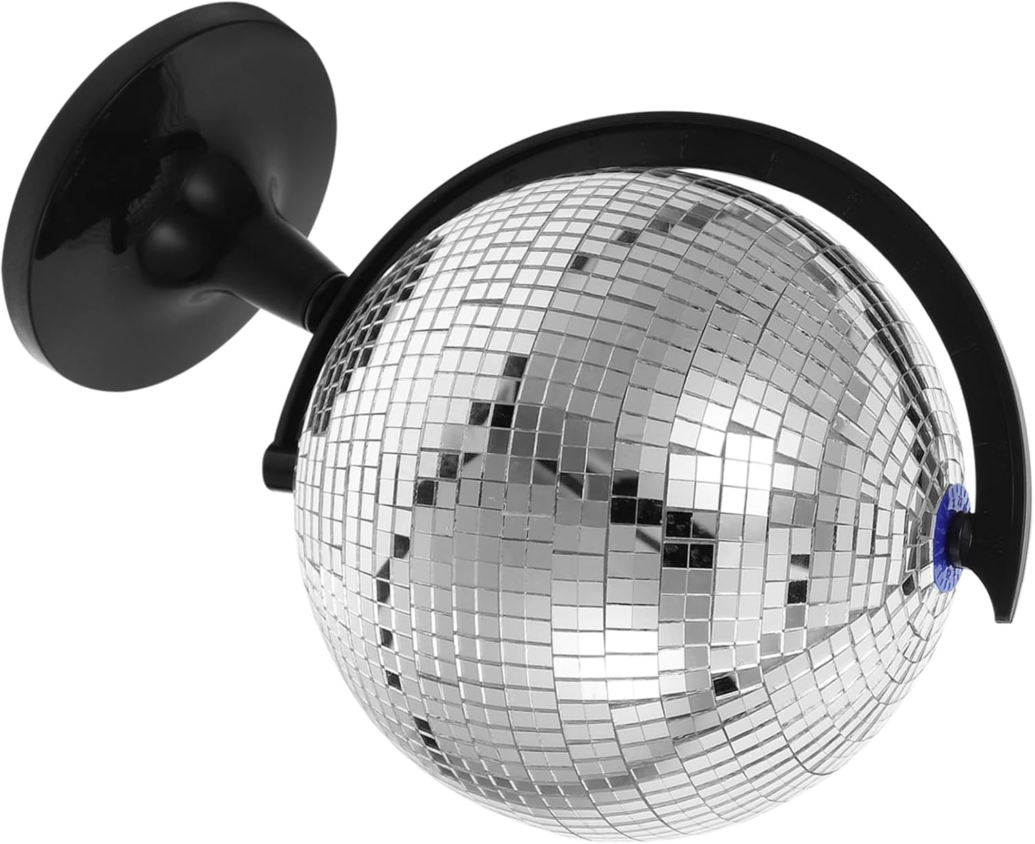 ORFOFE Globe Ornaments Disco Balls Decor Silver Ball for Office Home Event Decor Rotating Desk Toy