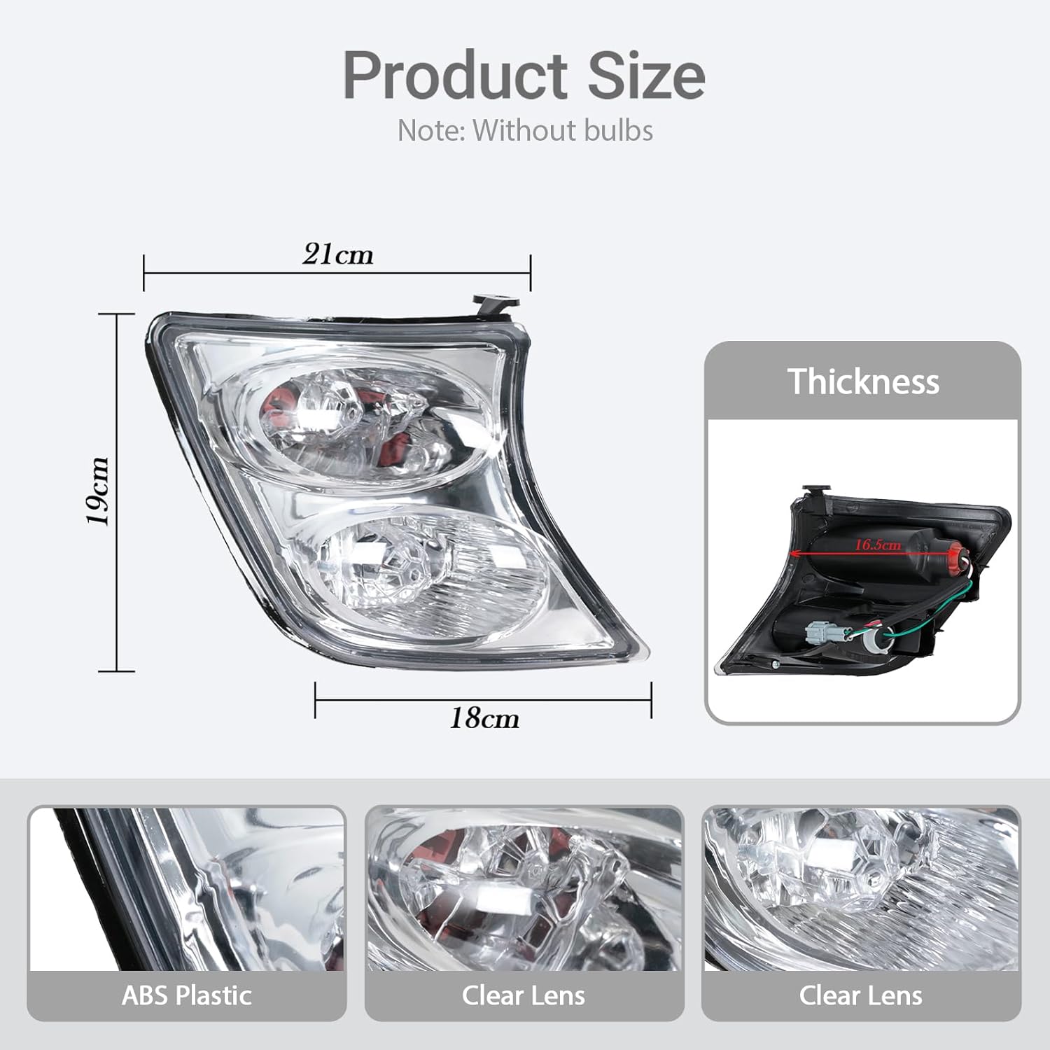 Front Bumper Corner Light For Nissan Patrol Y61 2001-2004 Without Bulb 26115-VC325 26110-VC325 Left