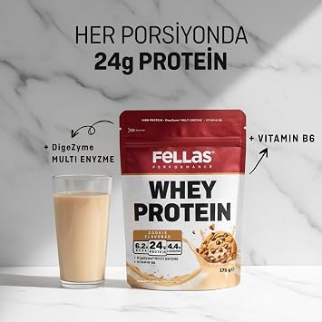 Fellas Performance Cookie Flavored Whey Protein 175g 2` package