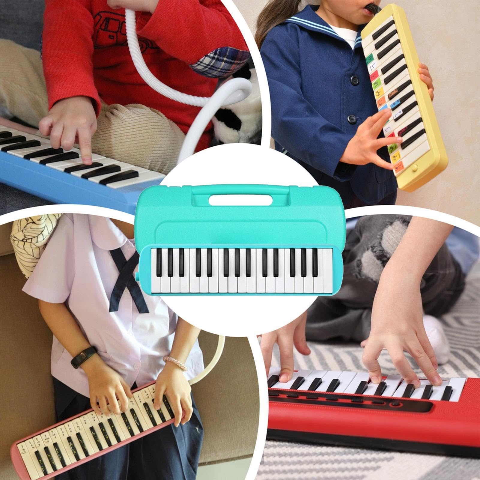 Pianino pneumatyczne, przenośne gadżety z klawiaturą perkusyjną z miękką długą rurką, instrumenty muzyczne, do edukacji, klasy, domu, podróży, dorosłych, nastolatków, chłopców, mężczyzn