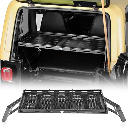 Miniatura 10 de Hooke Road TJ - Bandeja de almacenamiento interior para maletero trasero para Jeep Wrangler TJ 1997-2006