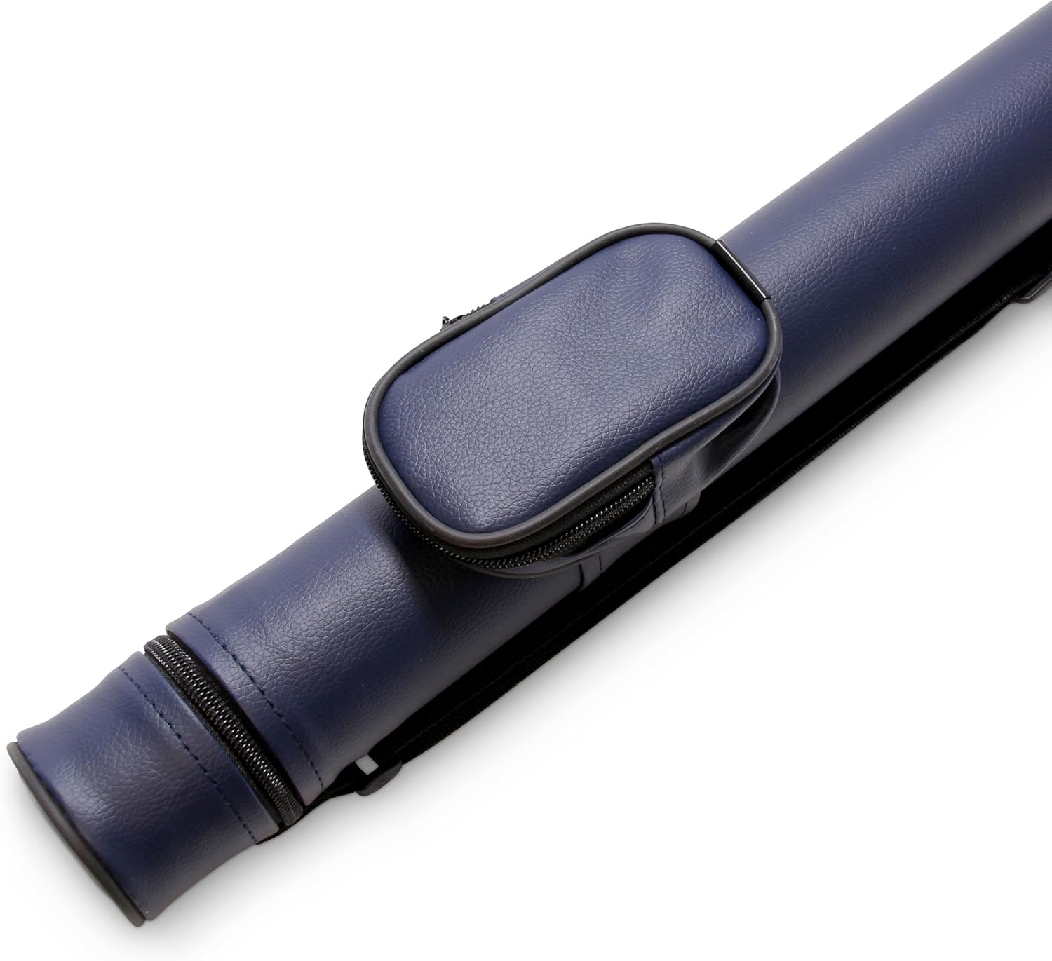 Funky Chalk Navy 2 Piece Tube Snooker Pool Cue Case Holds 1 Centre