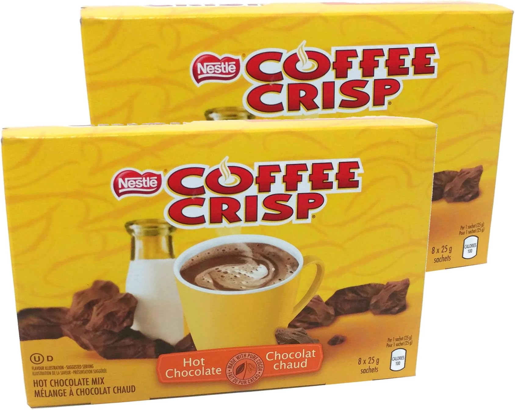 Nestle Coffee Crisp Hot Chocolate Mix - single serve pouches - 2 pack